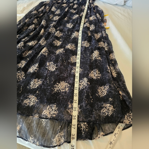 💙✨Joie Dress NWT Silk Blend Printed Sleeveless Shift Dress Navy Ivory M - Picture 4 of 13